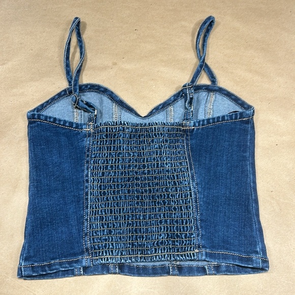 Refuge Denim Camisole Jean Top Sz SP - Picture 2 of 7